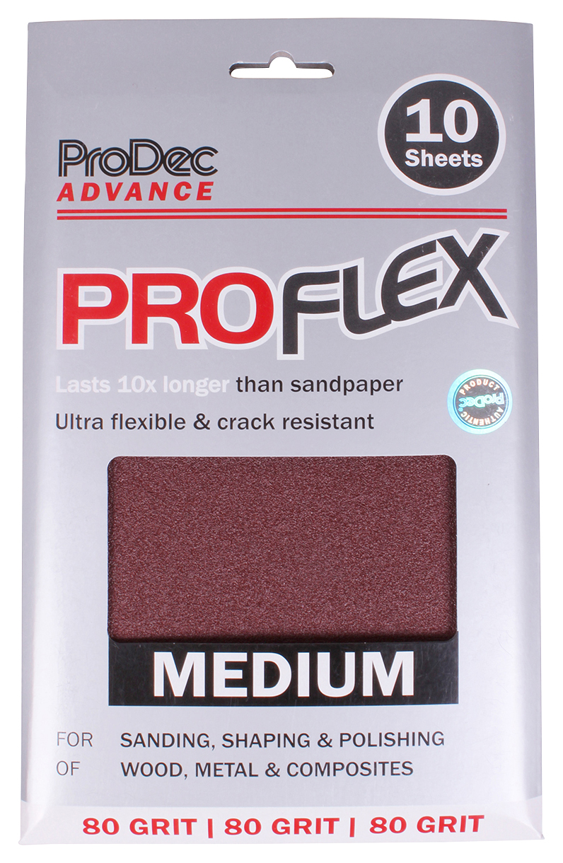 ProFlex Half Size Medium Sandpaper - 230 x 140mm - Pack of 10