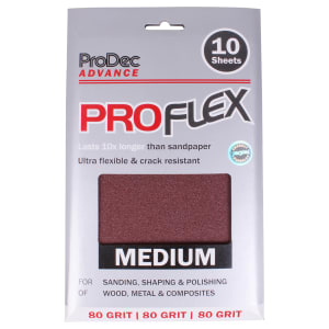 ProFlex Half Size Medium Sandpaper - 10 Sheets 230mm x 140mm
