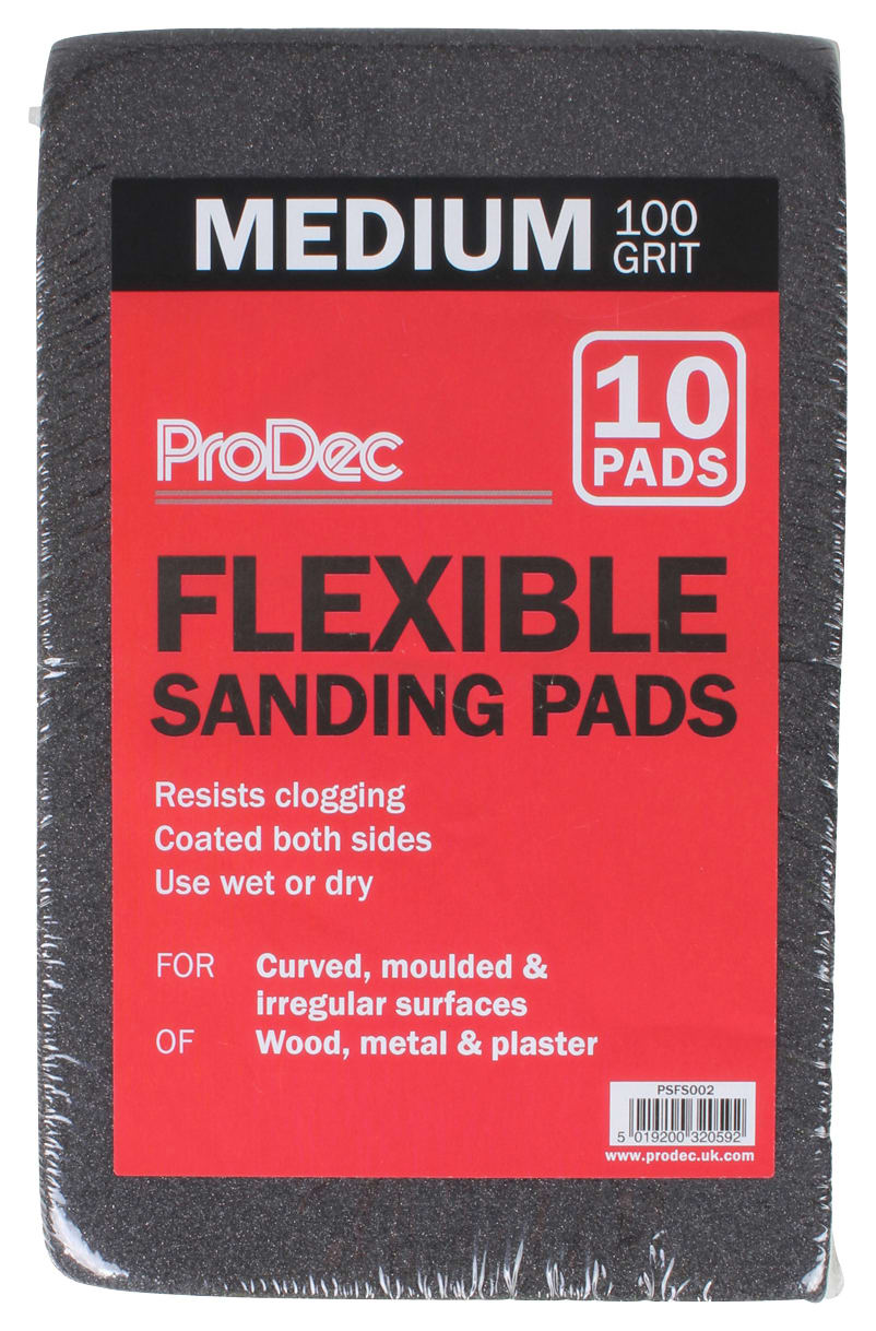 ProDec Contour Medium Double Sided Sanding Pads Pack of 10 Wickes.co.uk