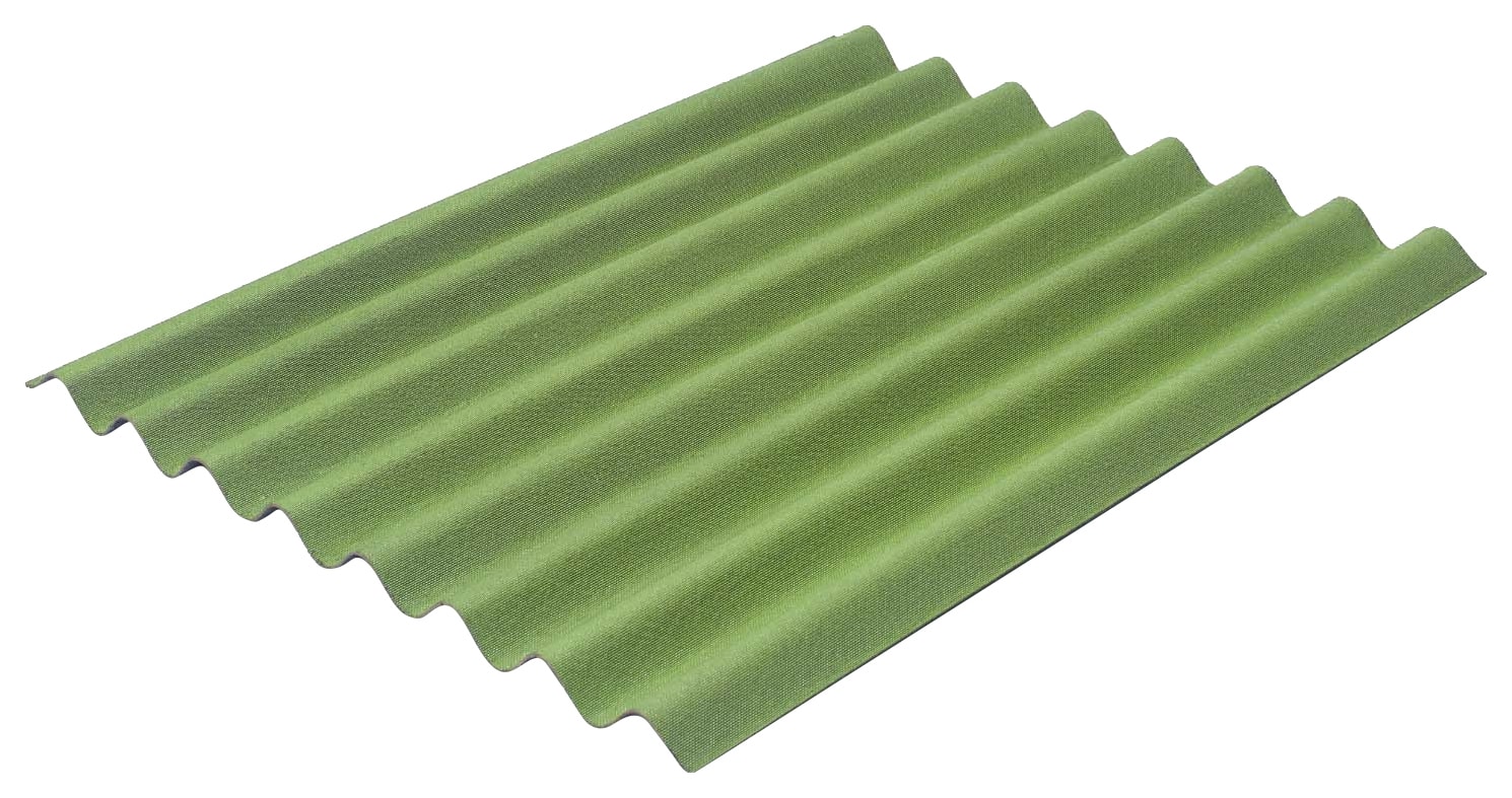 Onduline Easyline Intense Green Bitumen Corrugated Roof Sheet