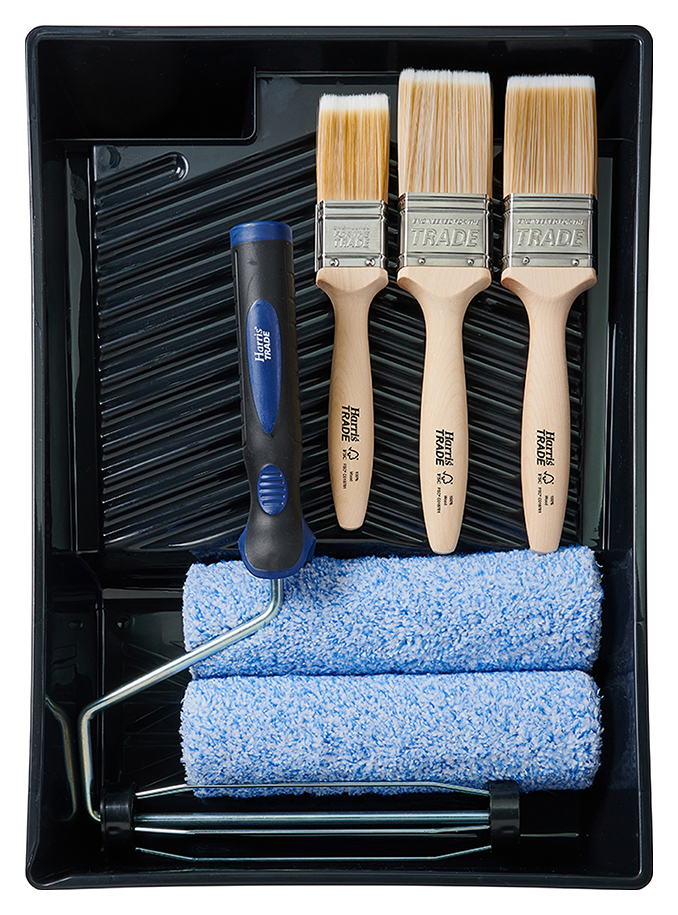 Harris Trade 9'' Roller & Brush Set - 7 Pieces