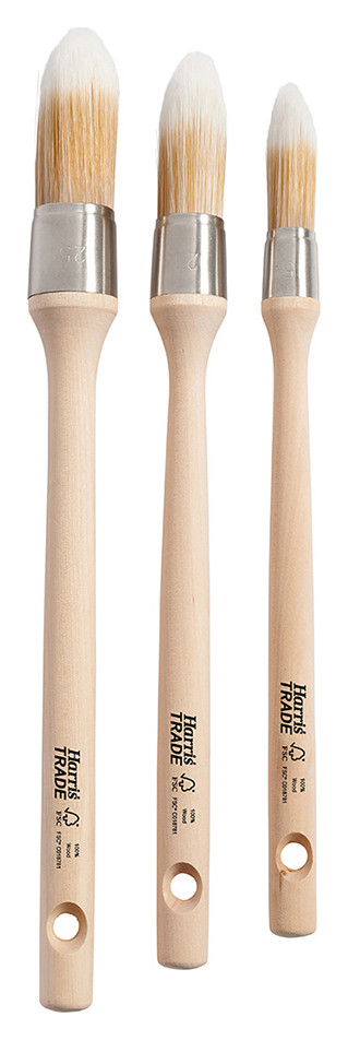 Harris Trade Round Brush - 3 Pack