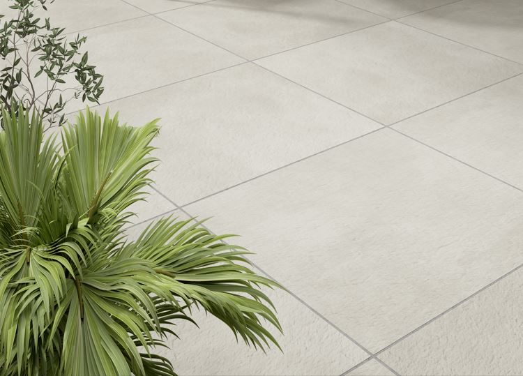 Exmoore Ivory Matt Outdoor Porcelain Paving Tile -  600 x 600 x 20mm - Pack of 56