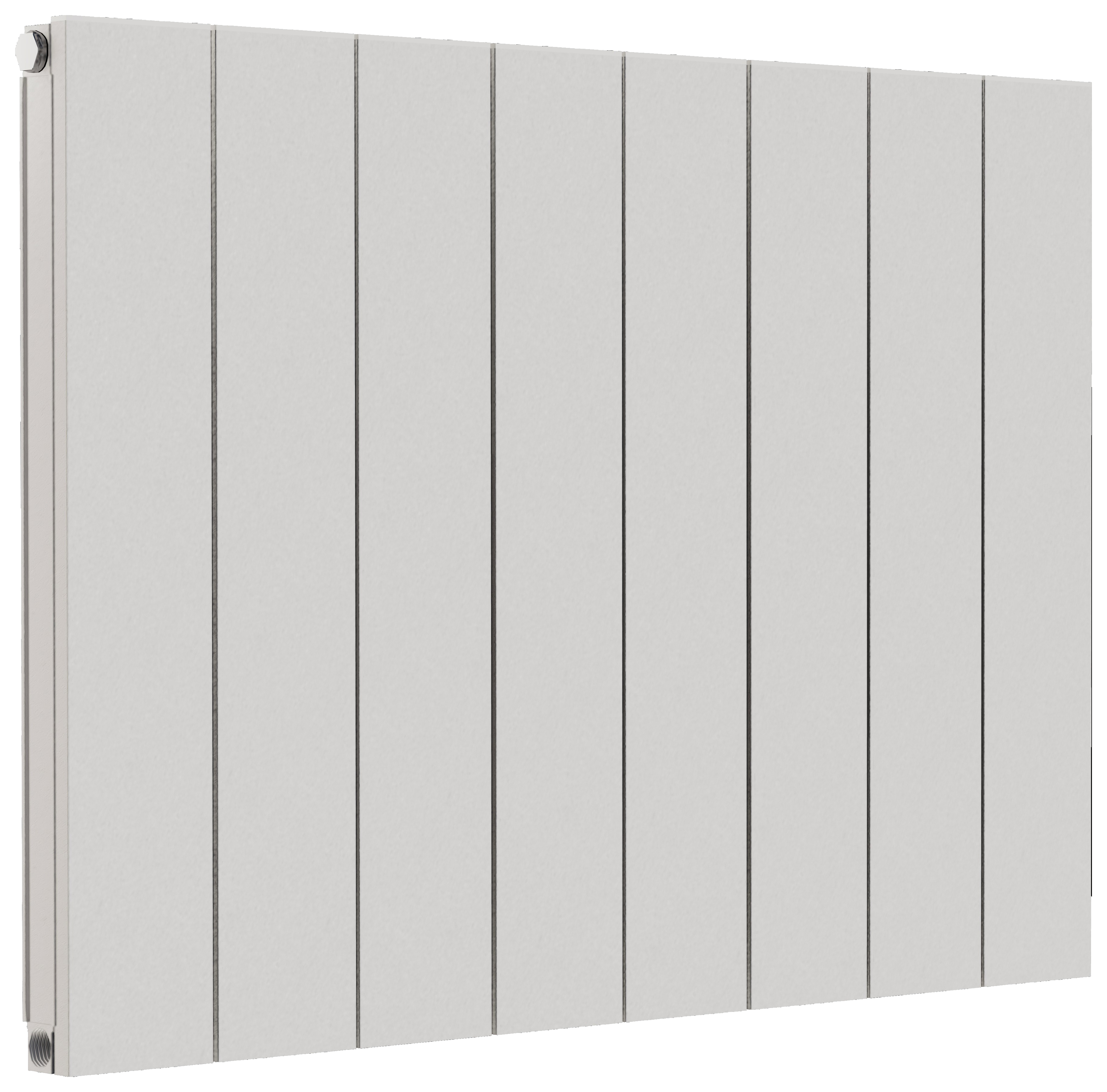 Towelrads Ascot Single Horizontal Designer Radiator - White 600mm - Various Widths Available