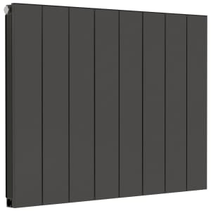 Towelrads Ascot Single Horizontal Designer Radiator - Anthracite 600mm - Various Widths Available