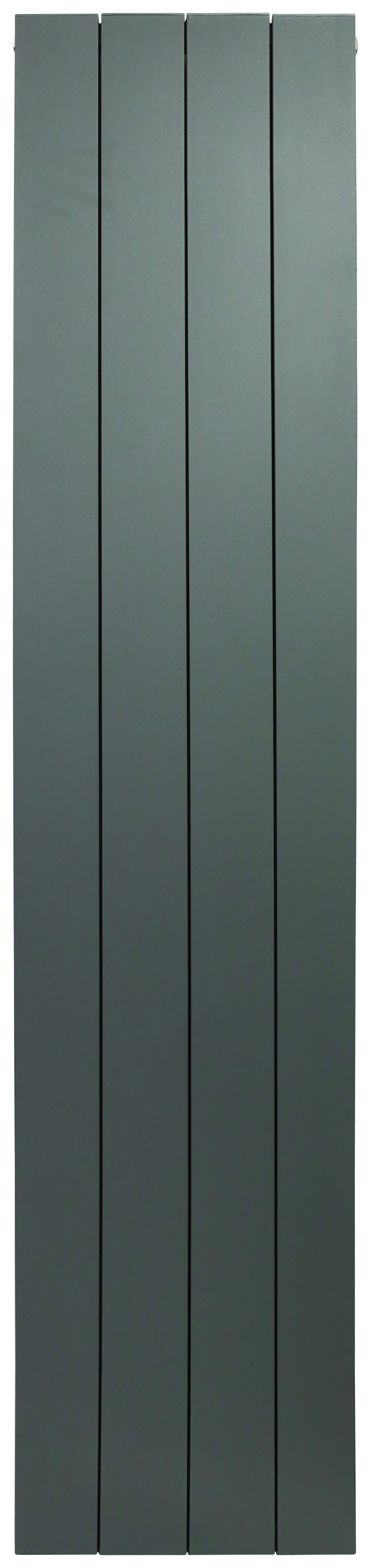 Image of Towelrads Anthracite Grey Ascot Double Vertical Designer Radiator - 1800 x 305mm