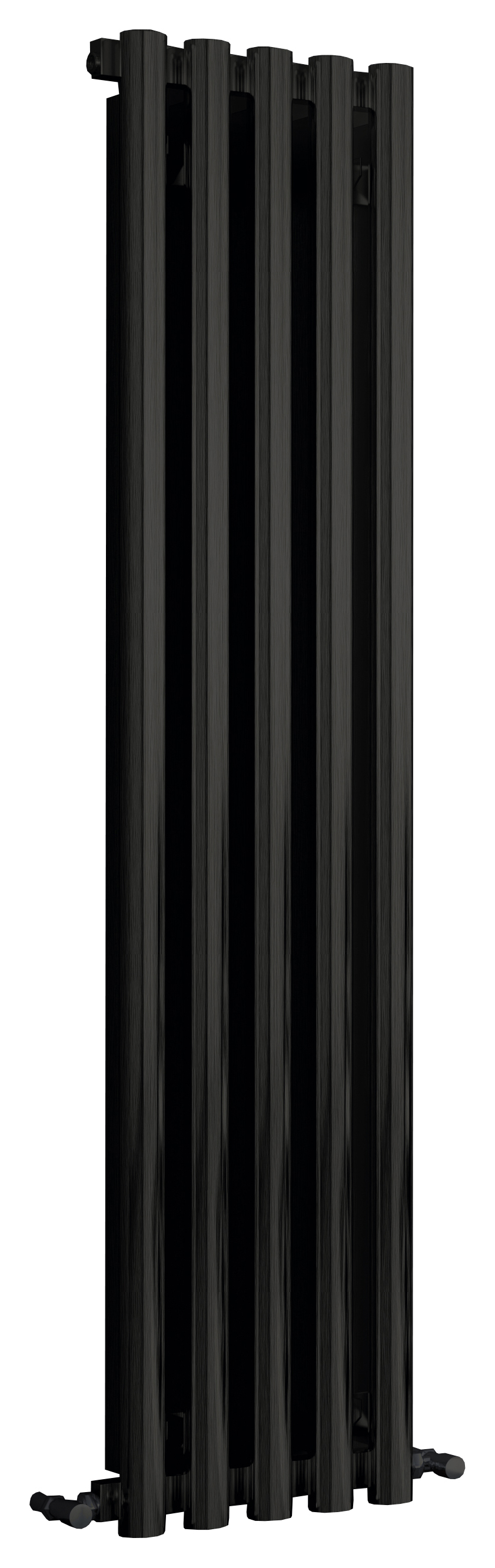 Towelrads Oxshott Vertical Aluminium Designer Radiator - Black 1800mm - Various Widths Available