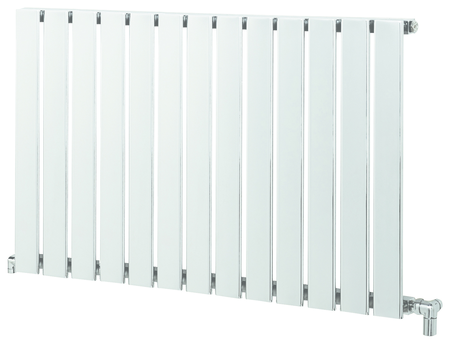 Image of Towelrads White Merlo Single Horizontal Designer Radiator - 600 x 1033mm