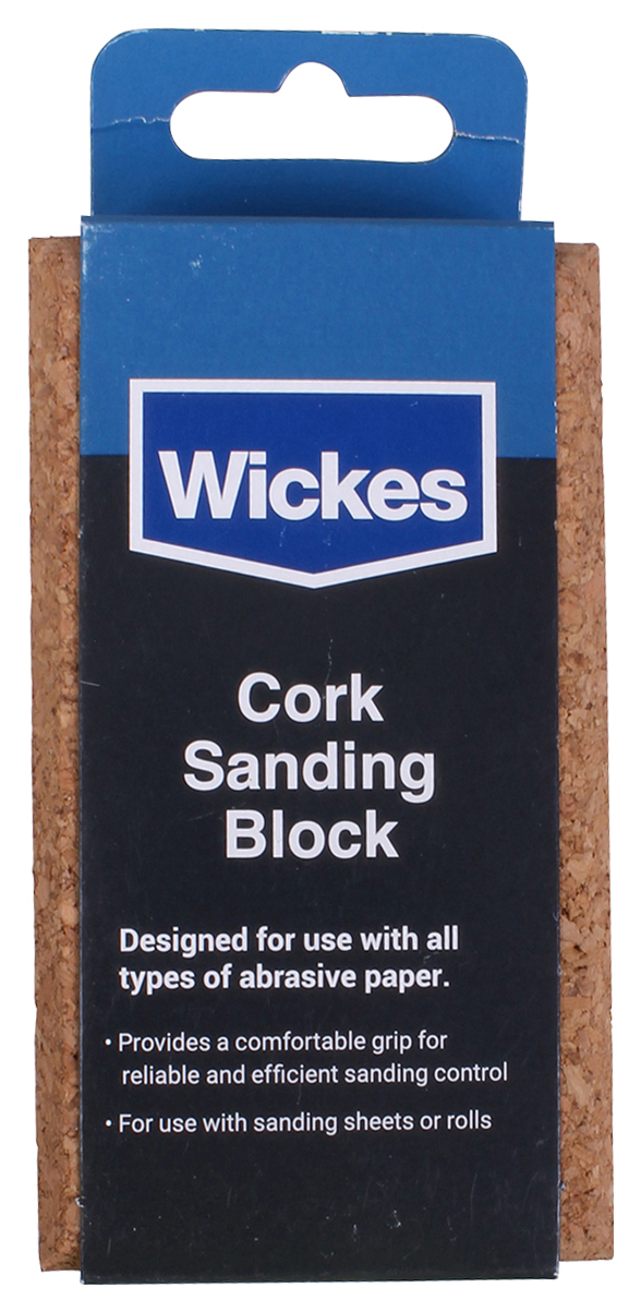 Wickes Cork Sanding Block - 11 x 6cm