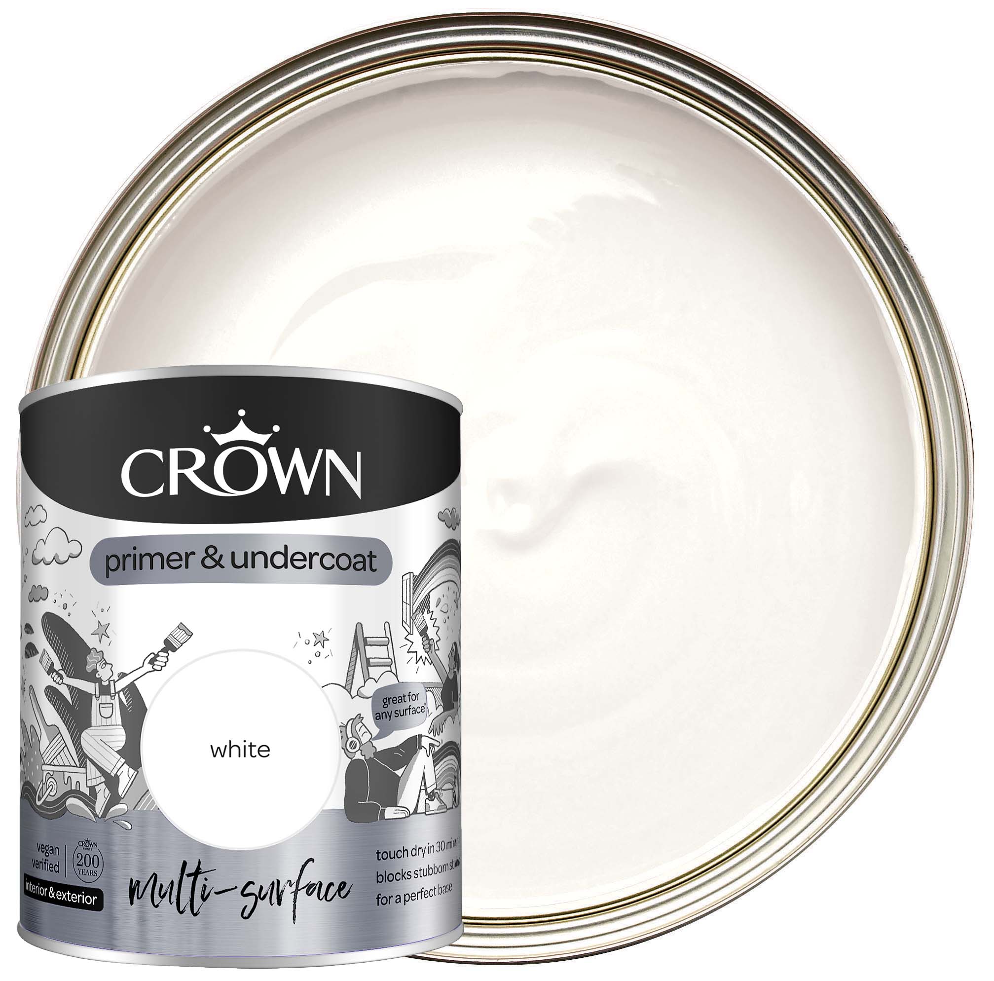 Crown Multi-Surface Primer Undercoat - 750ml