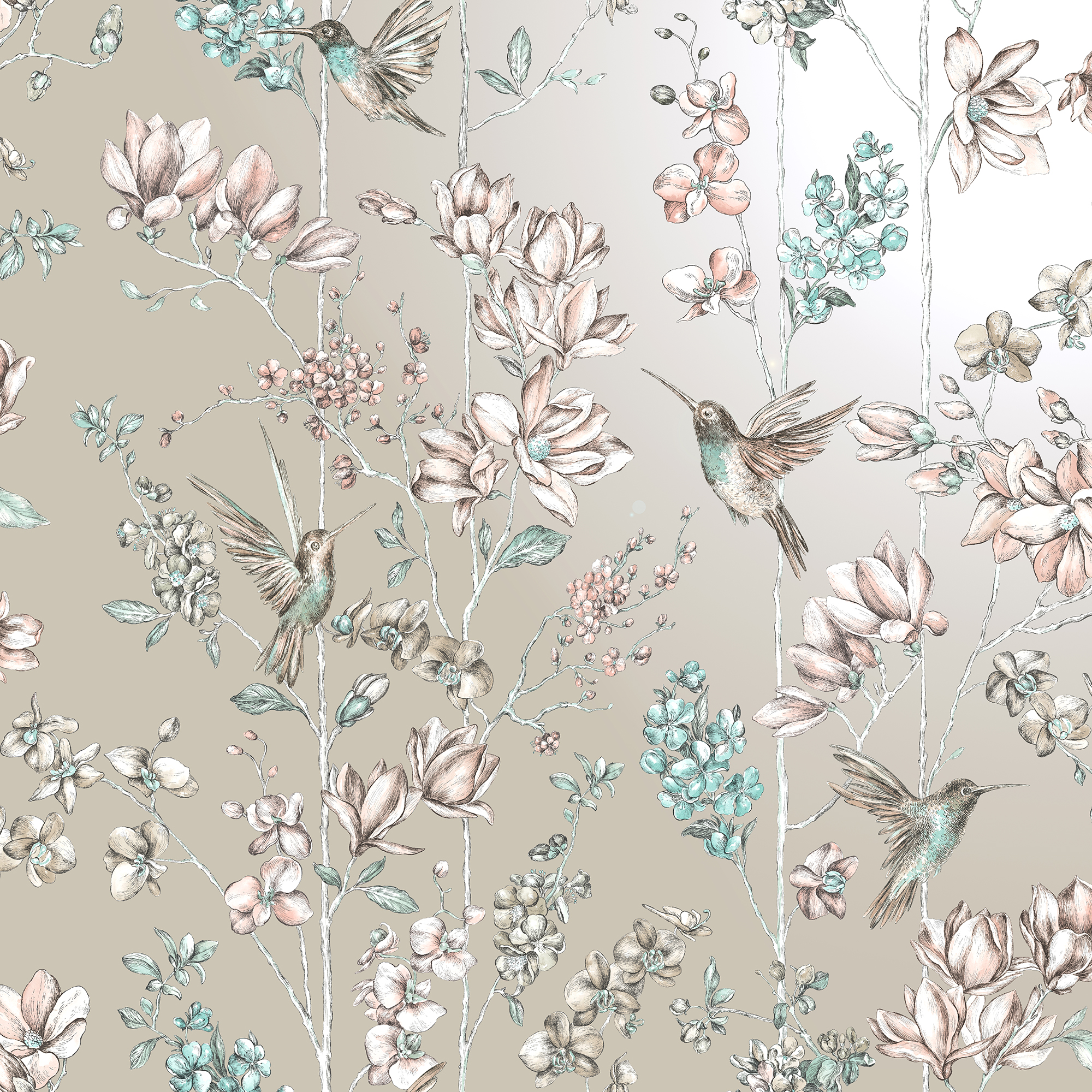 Image of Holden Decor Charm Gilver & Apricot Wallpaper - 10.05m x 53cm
