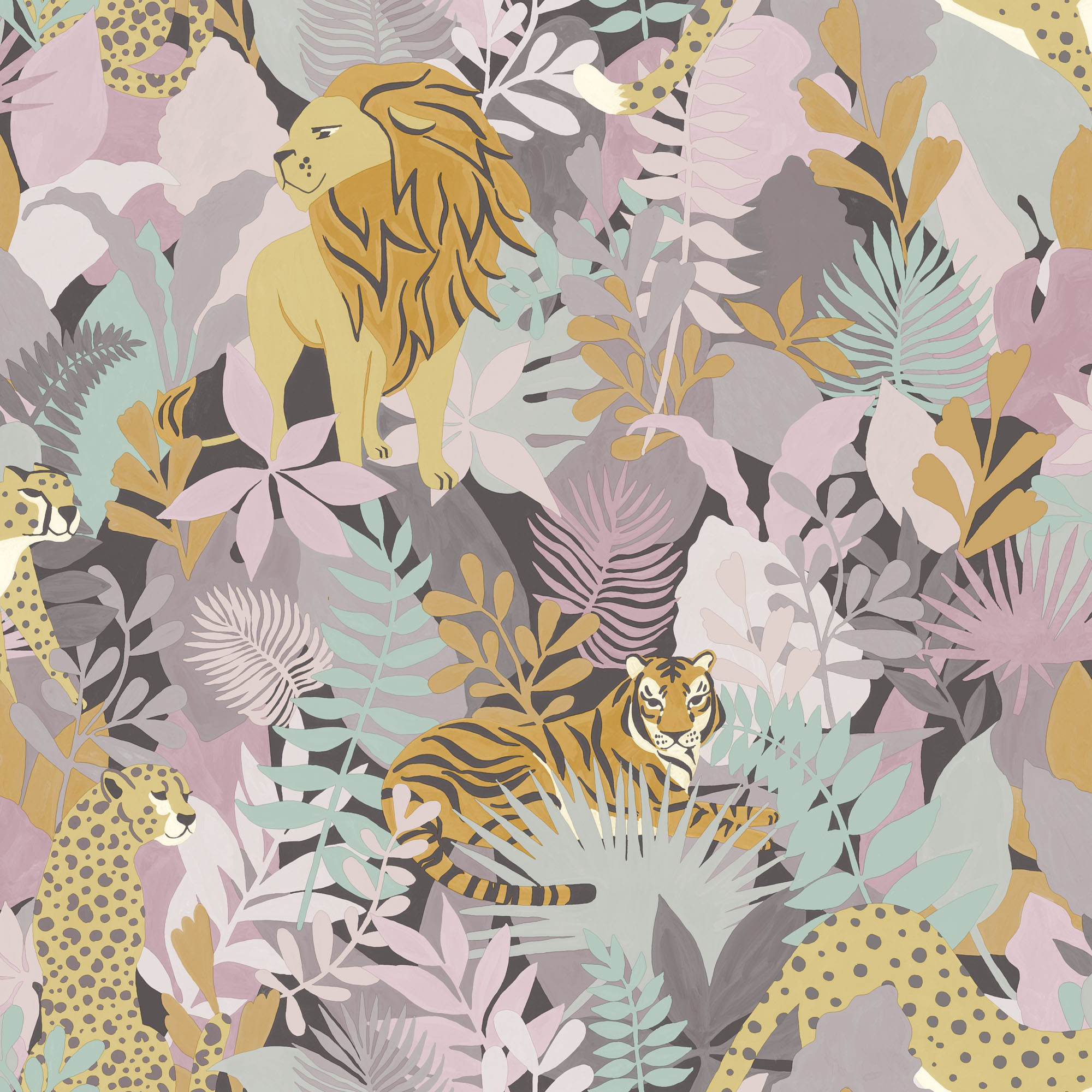 Holden Decor Animal Kingdom Pink Wallpaper - 10.05m x 53cm