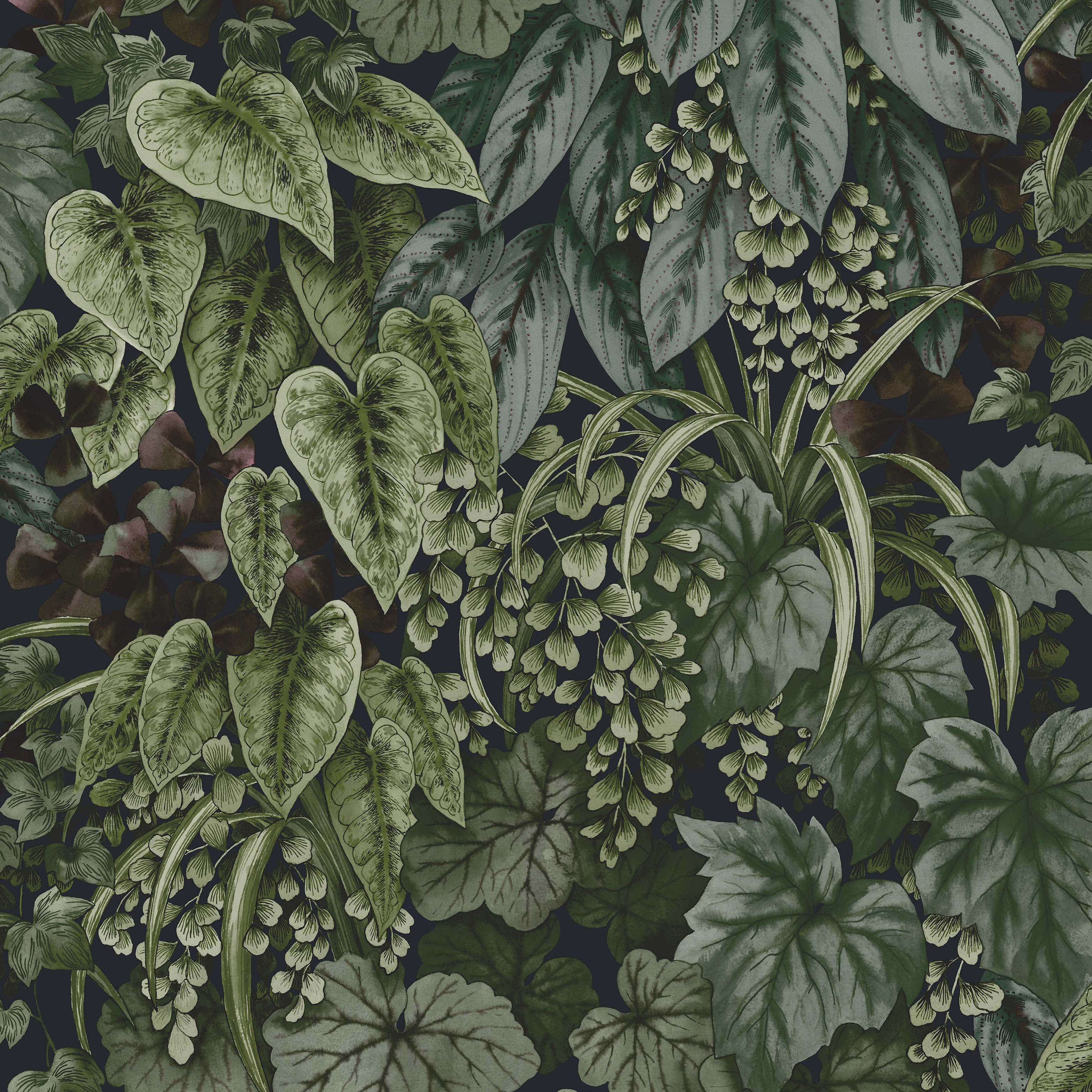 Image of Holden Decor Living Wall Navy Wallpaper - 10.05m x 53cm