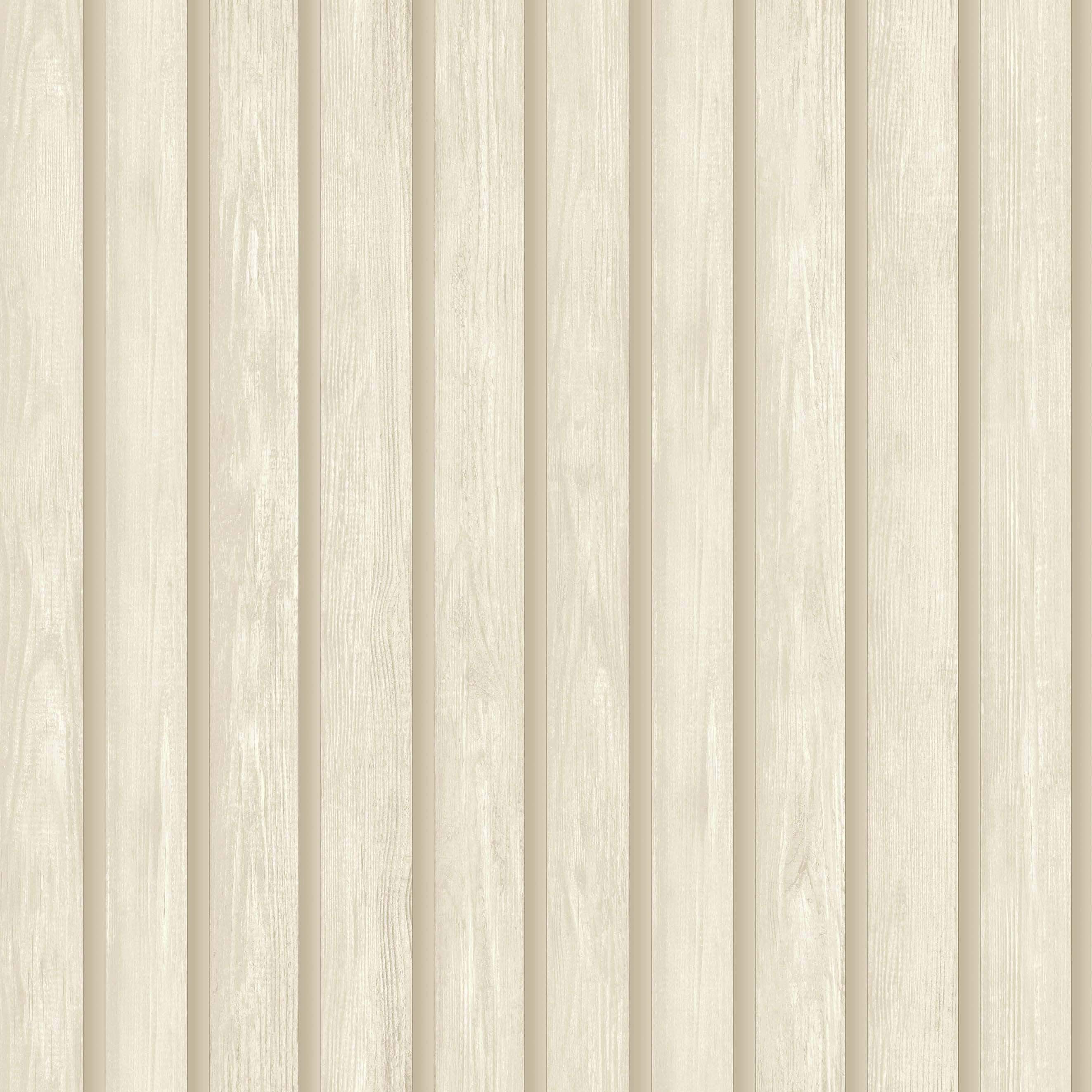 Holden Decor Wood Slat Natural Wallpaper - 10.05m x 53cm