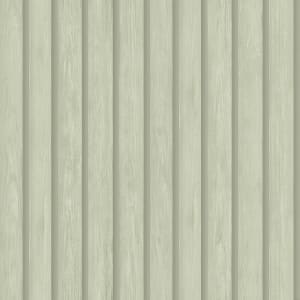 Holden Decor Wood Slat Soft Green Wallpaper - 10.05m x 53cm