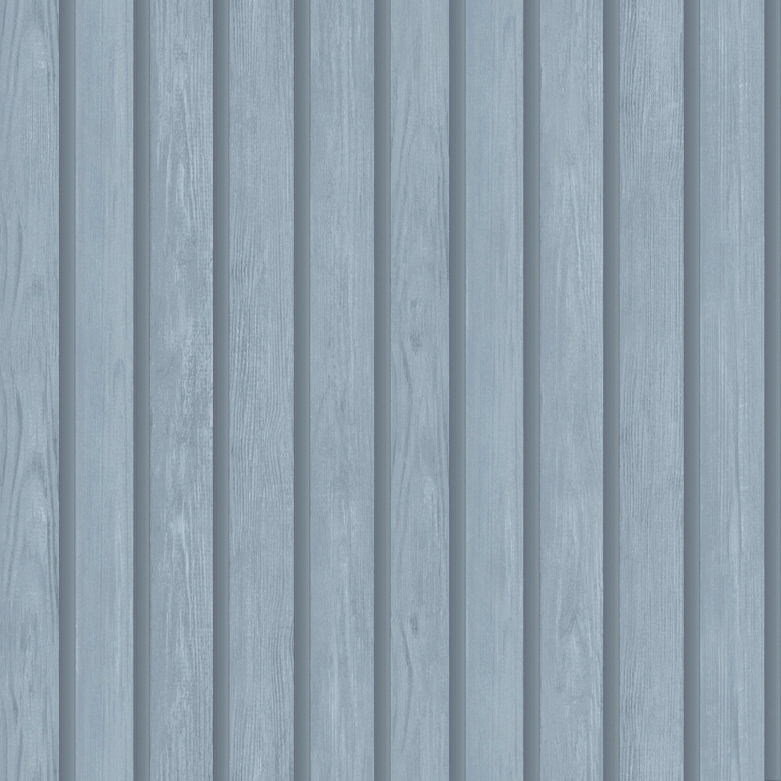 Holden Decor Wood Slat Blue Wallpaper - 10.05m x 53cm
