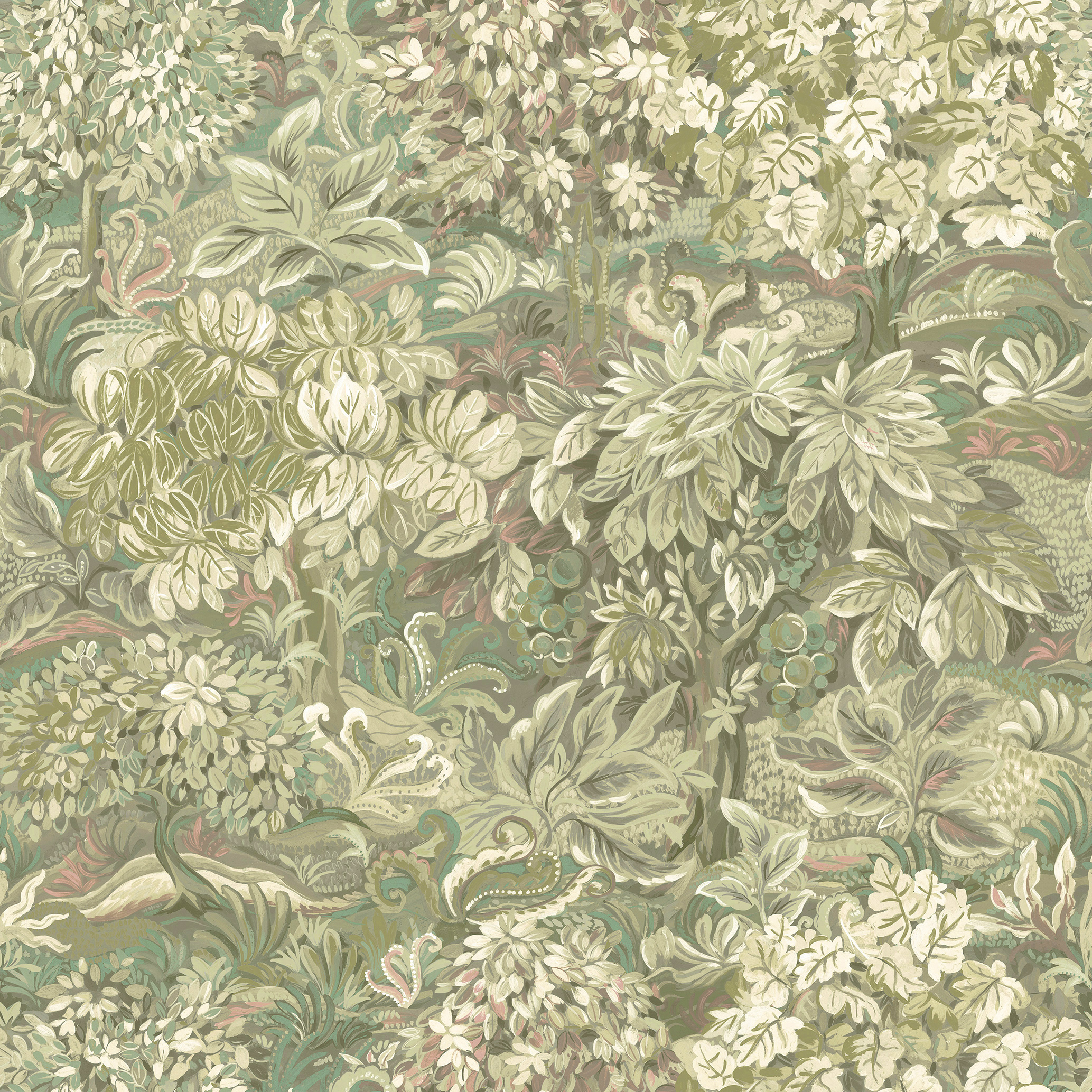 Image of Holden Decor Forest Green Wallpaper - 10.05m x 53cm