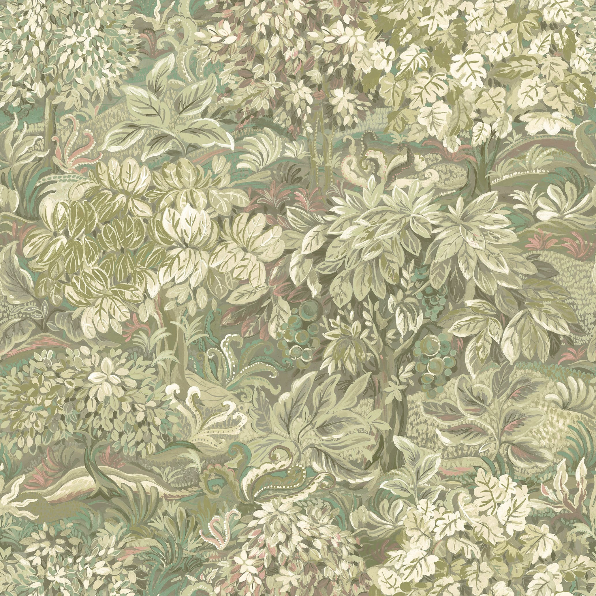 Holden Decor Forest Green Wallpaper 10.05m x 53cm Wickes.co.uk