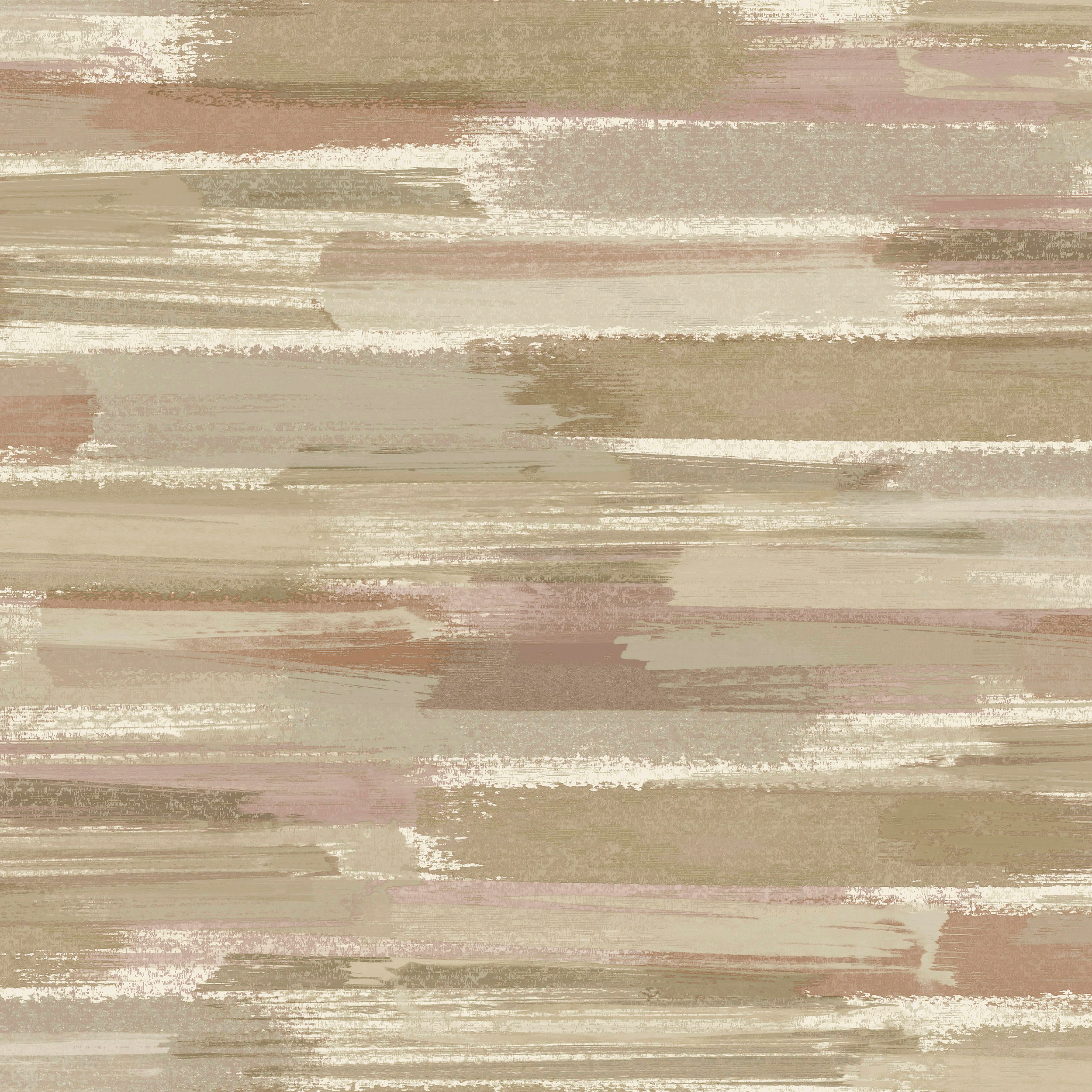 Holden Decor Brushmarks Beige & Coral Wallpaper - 10.05m x 53cm