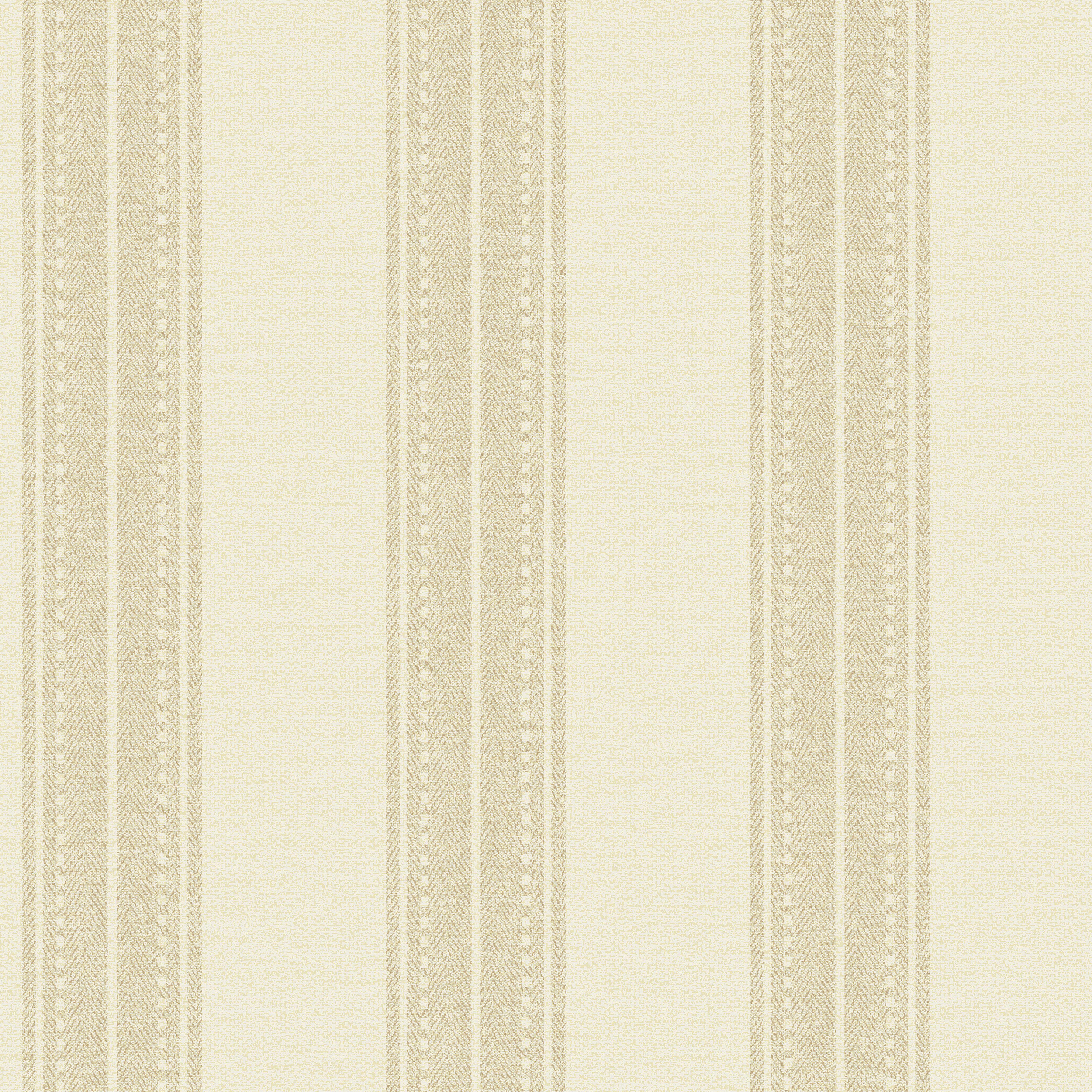 Image of Holden Decor Linen Stripe Cream Wallpaper - 10.05m x 53cm