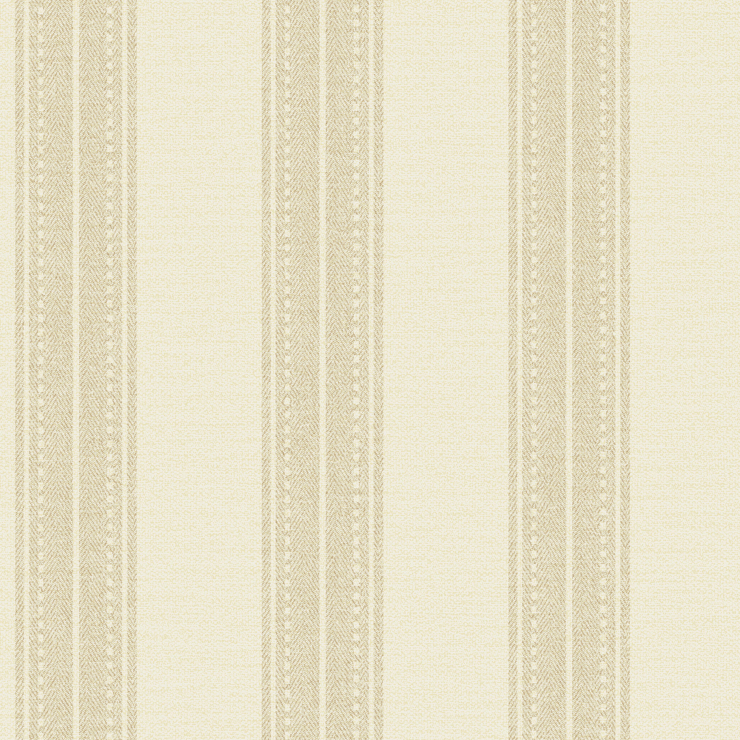 Holden Decor Linen Stripe Cream Wallpaper - 10.05m x 53cm