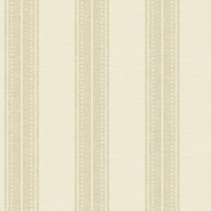 Holden Decor Linen Stripe Cream Wallpaper - 10.05m x 53cm