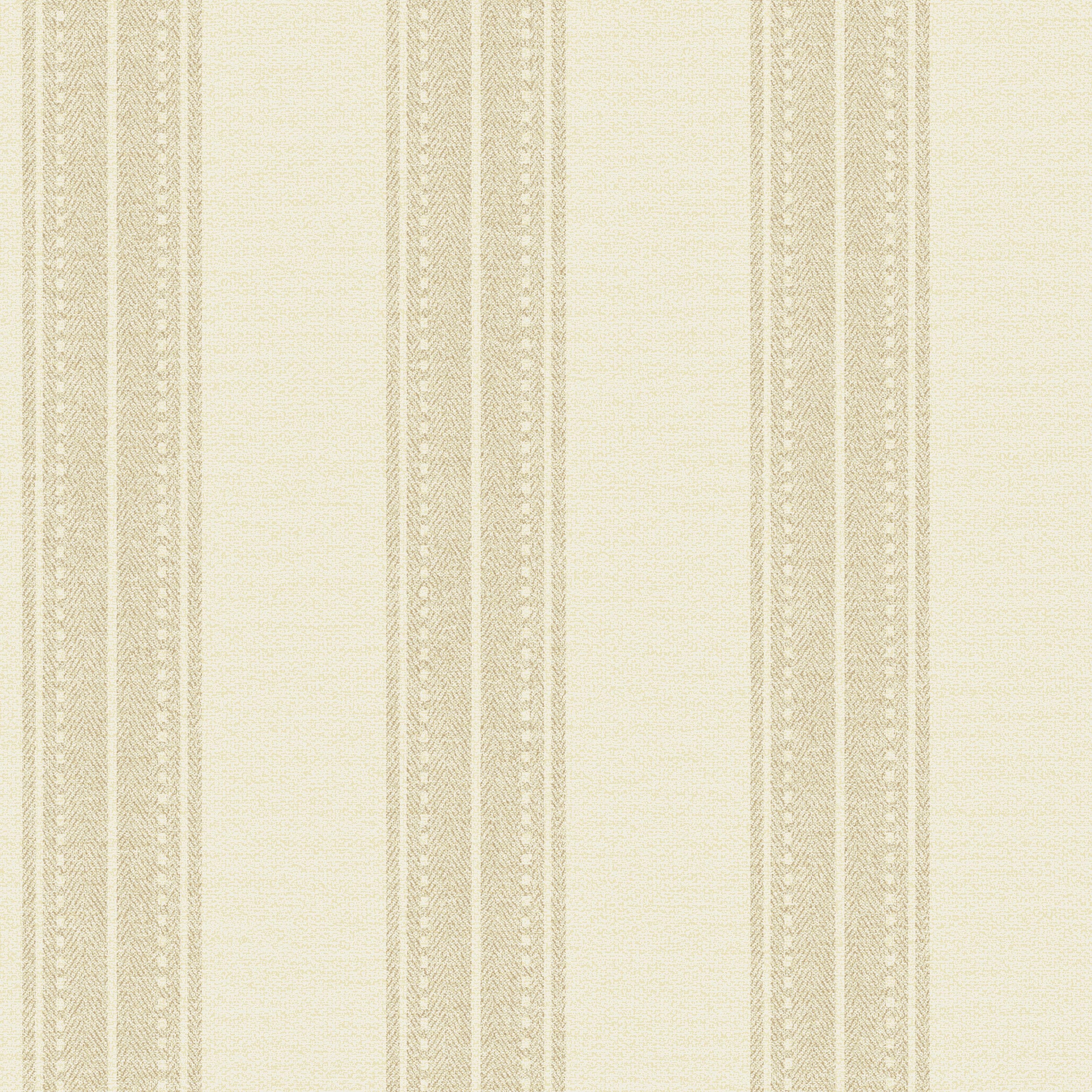 Holden Decor Linen Stripe Cream Wallpaper 10.05m x 53cm Wickes.co.uk
