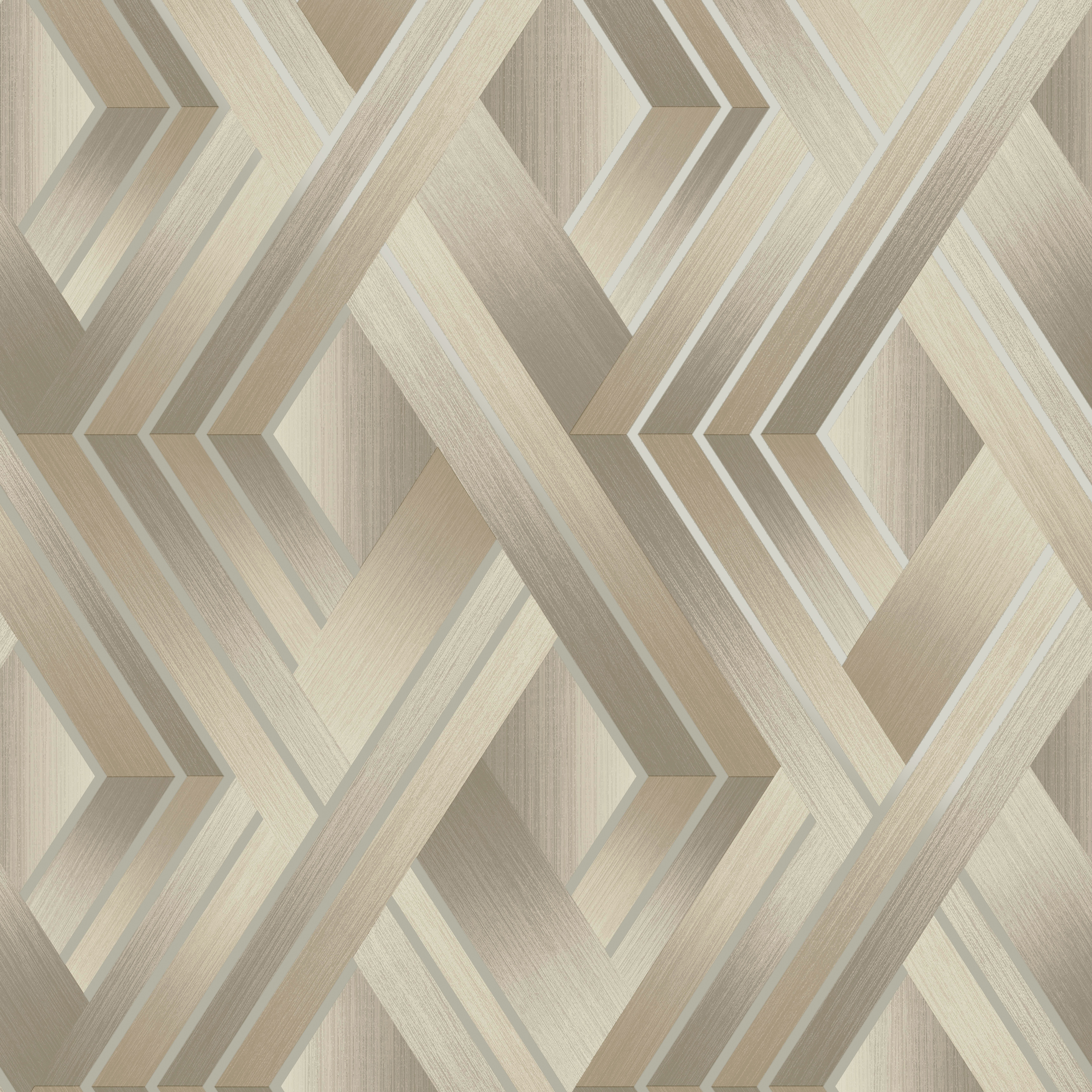 Image of Holden Decor Tranquilo Taupe & Grey Wallpaper - 10.05m x 53cm