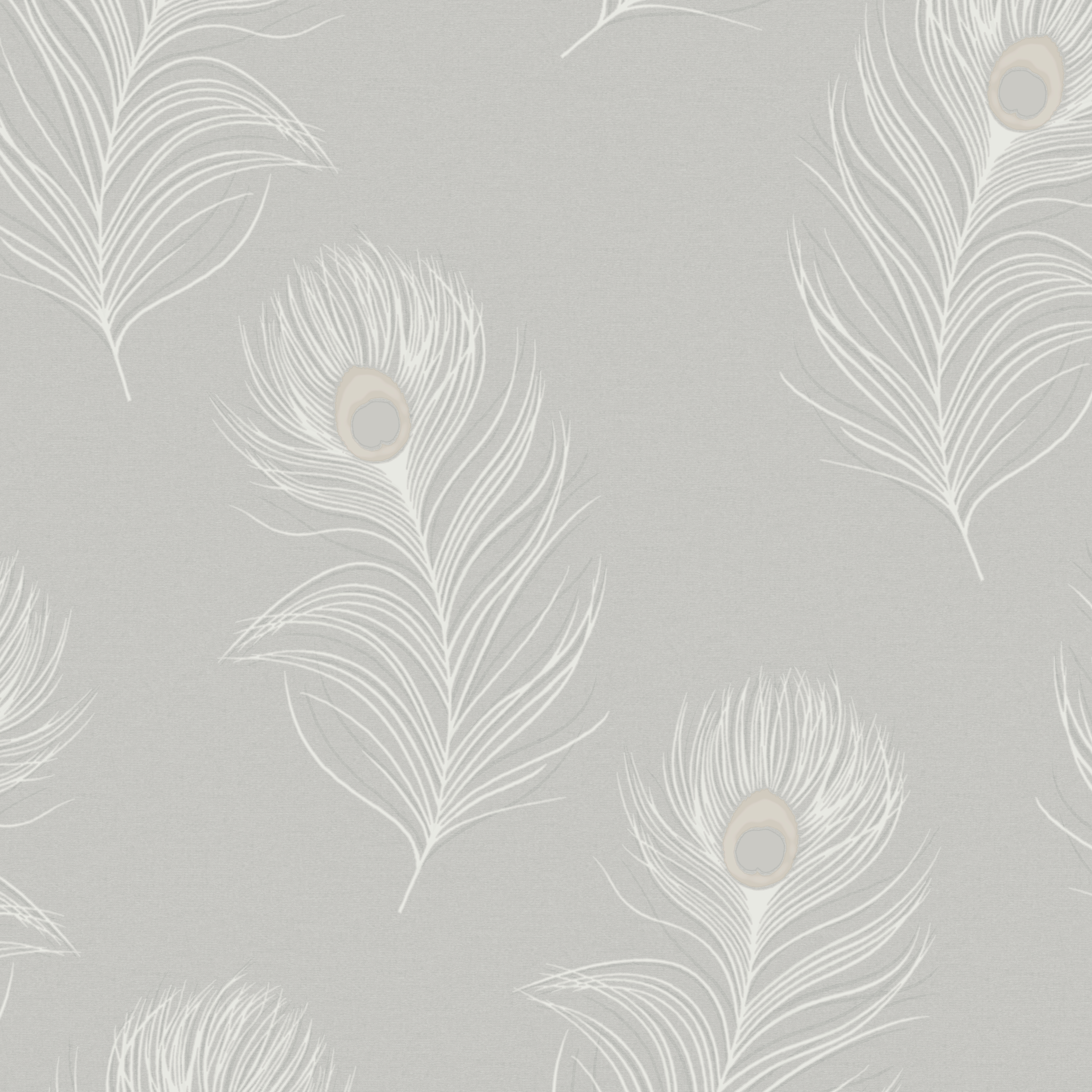 Holden Decor Pavona Grey Wallpaper - 10.05m x 53cm