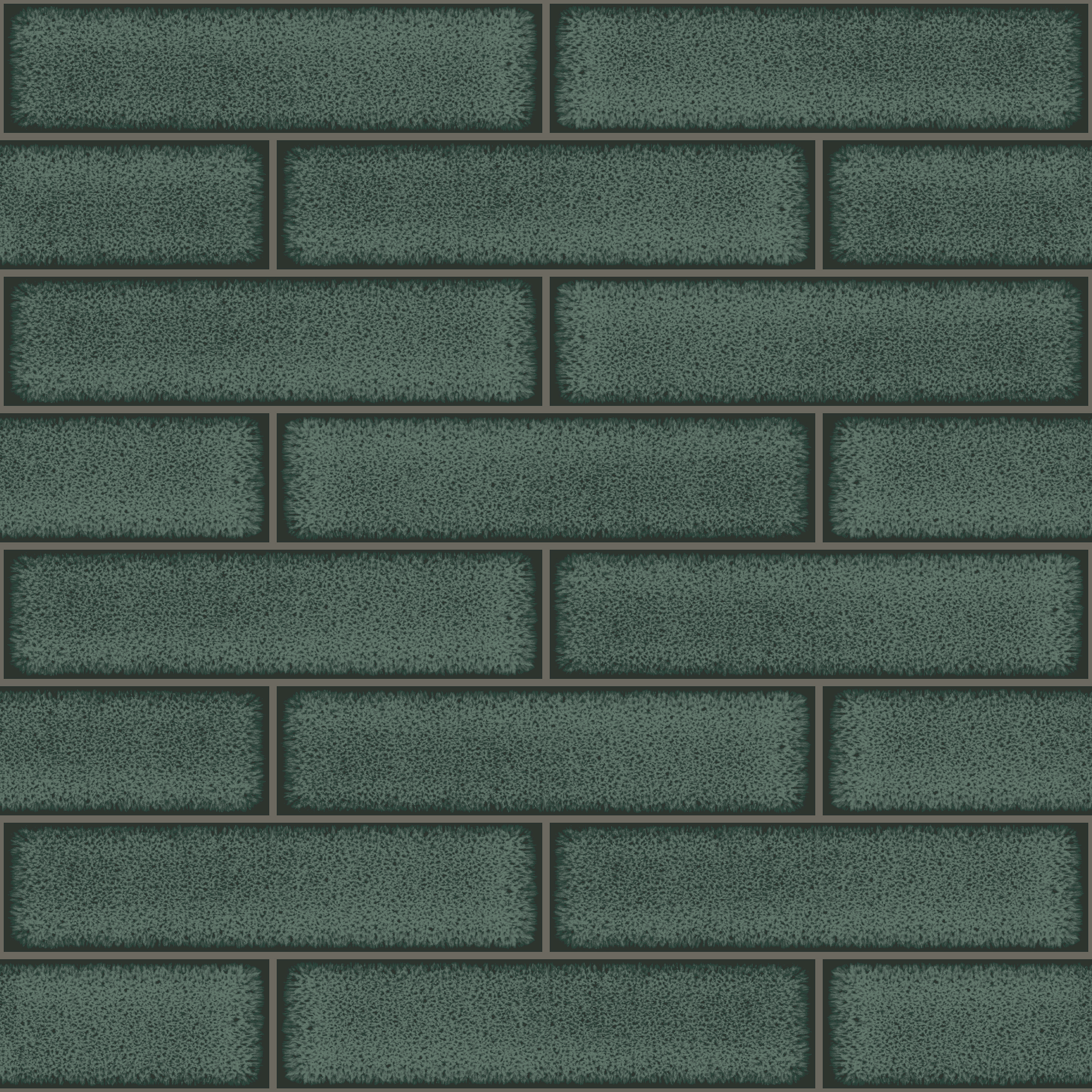 Holden Decor Celadon Gloss Tile Emerald Green Wallpaper - 10.05m x 53cm