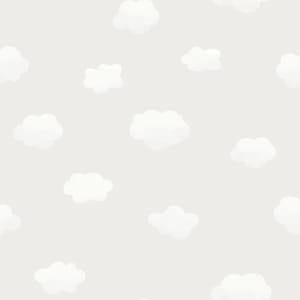 Holden Decor Cloudy Sky Grey Wallpaper - 10.05m x 53cm
