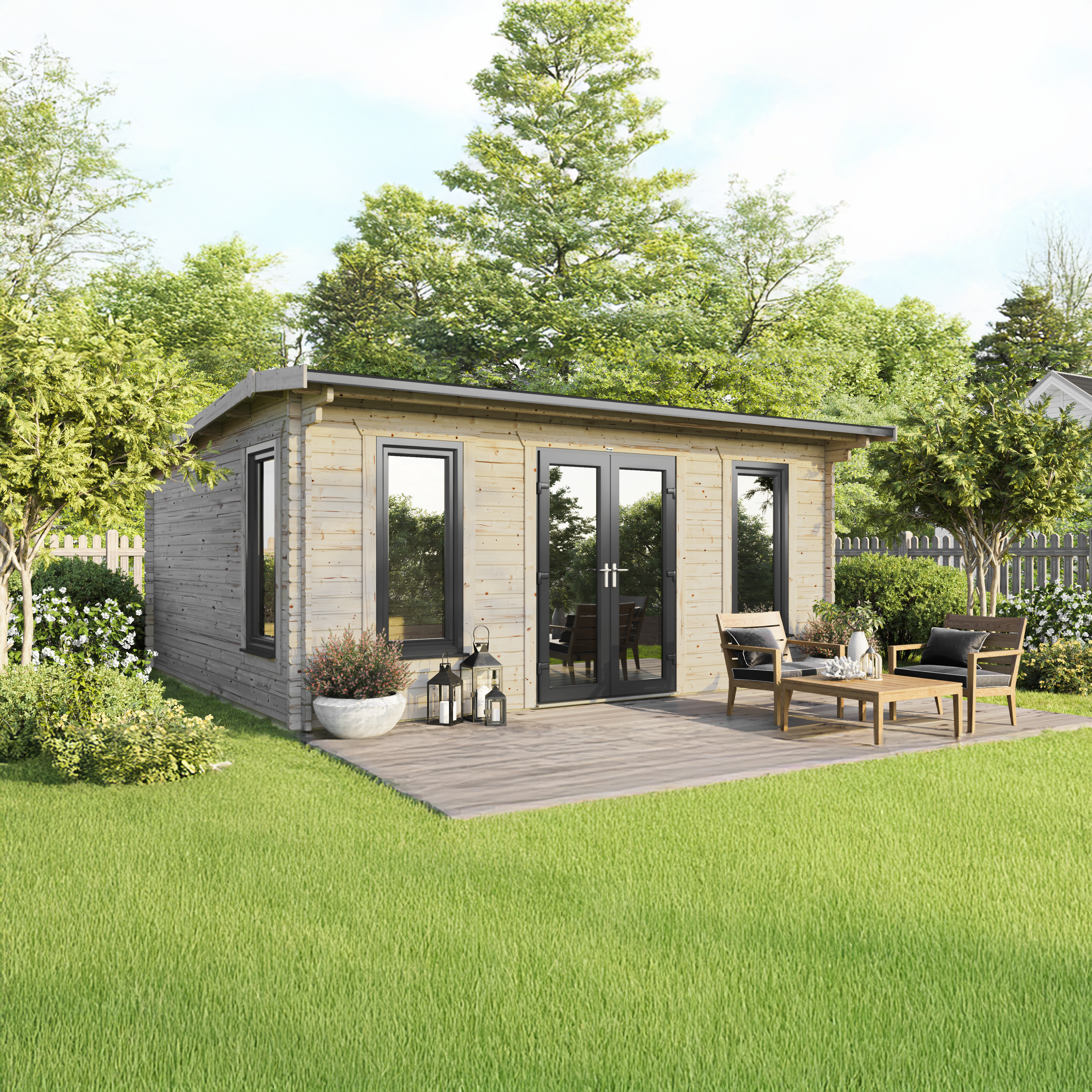 Power Sheds 20 x 18ft Apex 44mm Notched
