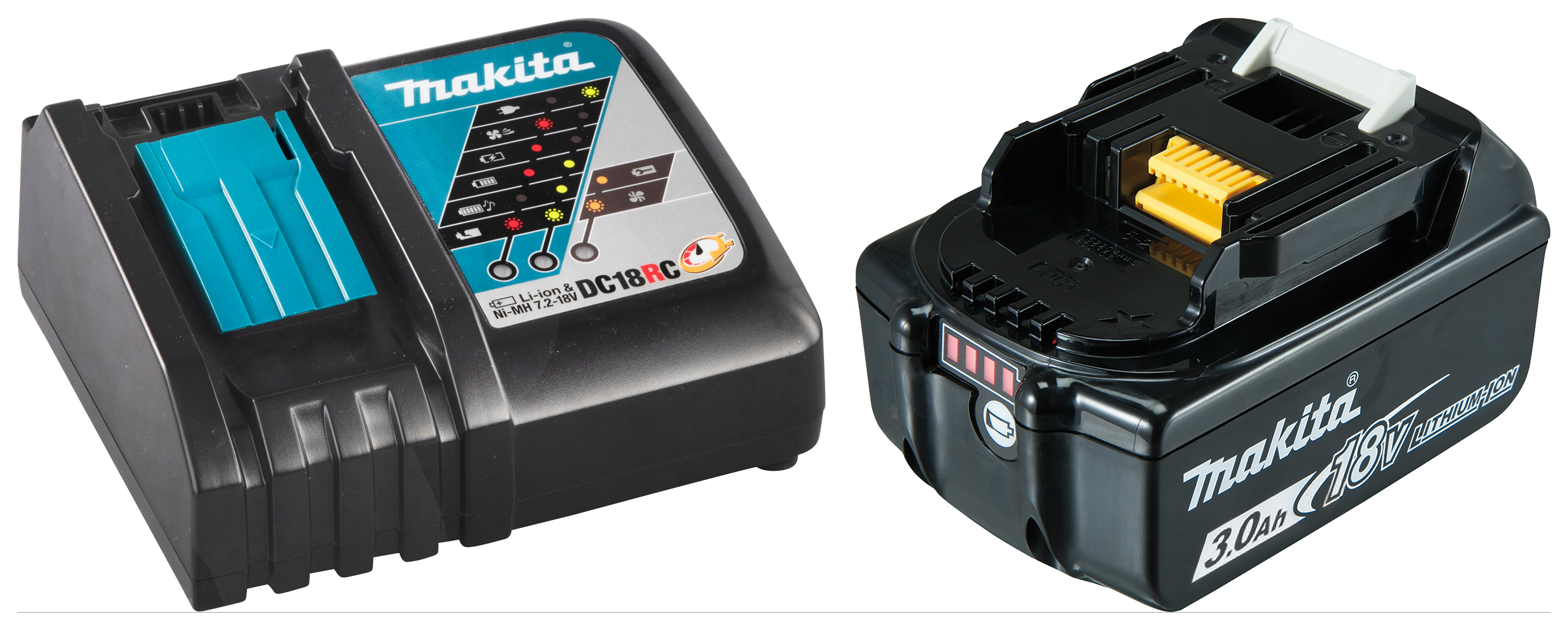 Makita 18V LXT 1 x 3.0Ah Li ion Battery Rapid Charger kit Wickes