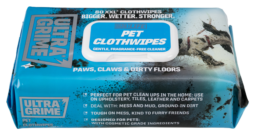 UltraGrime Life Pet XXL+ Clothwipes - Pack of 80