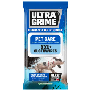 UltraGrime Pet Care XXL+ Clothwipes - Pack of 40