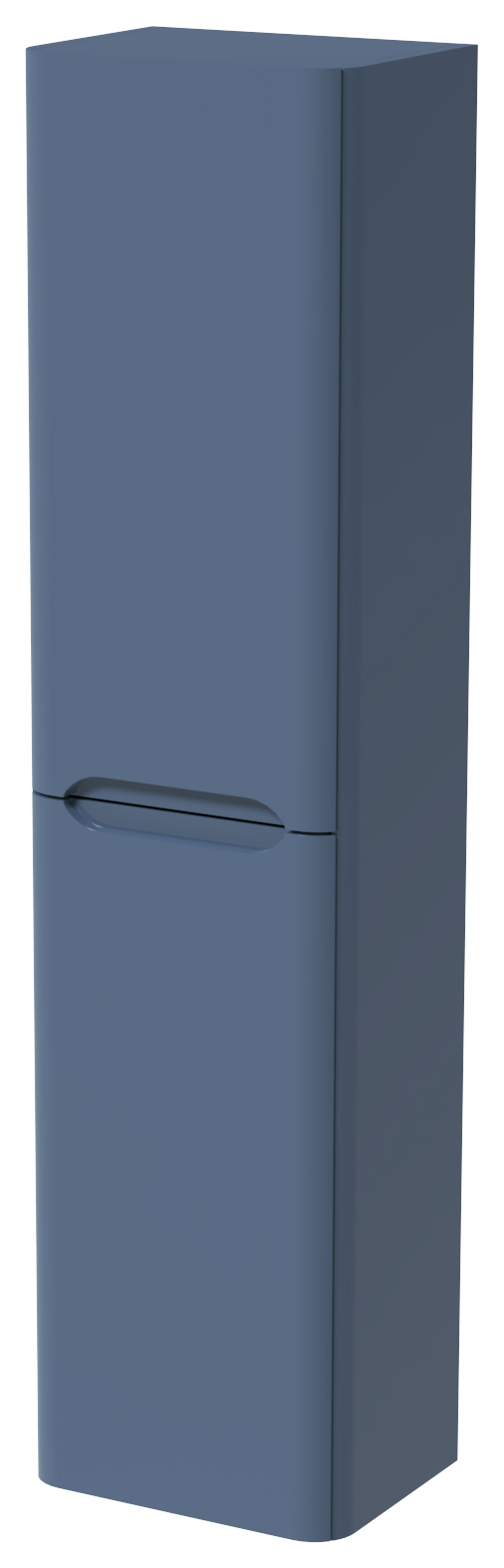 Wickes Malmo Misty Blue Wall Hung J Pull Tower Unit - 1600 x 400mm