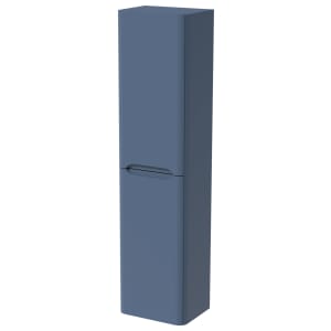 Wickes Malmo Misty Blue Wall Hung J Pull Tower Unit - 1600 x 400mm