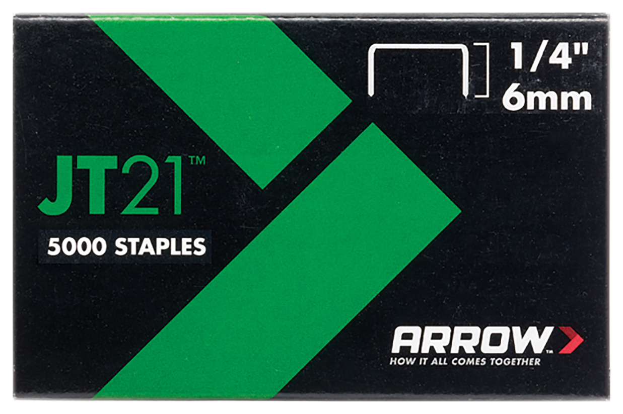 Arrow JT21 T27 Light Duty Staples 6mm (1/4in) - Pack of 5000