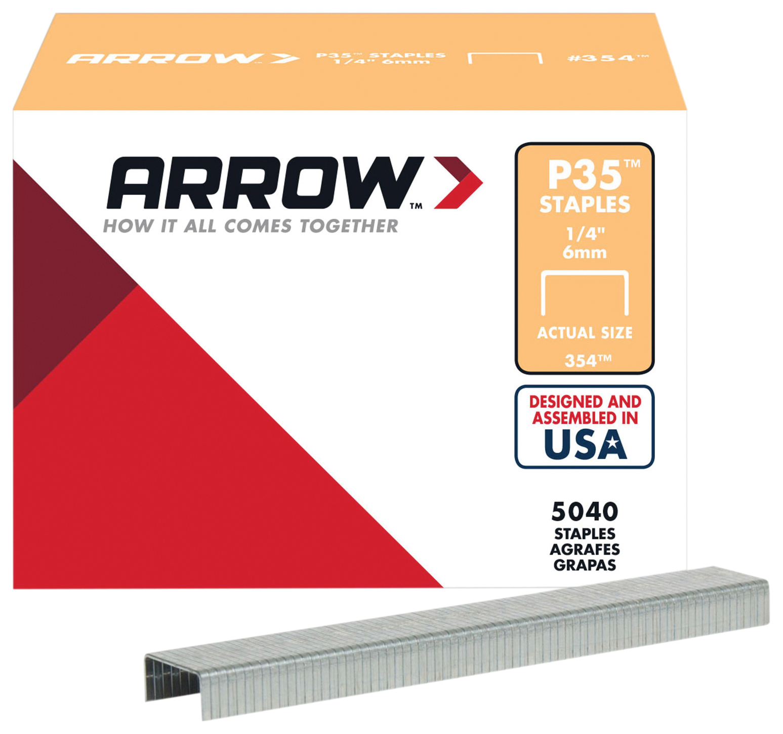 Arrow P35 Heavy Duty Staples 6mm (1/4in) - Pack of 5040