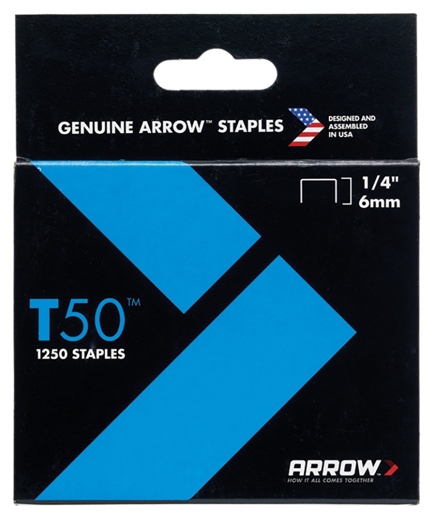 Arrow T50 Stainless Steel Monel Staples 504SS 6mm (1/4in) - Pack of 1000