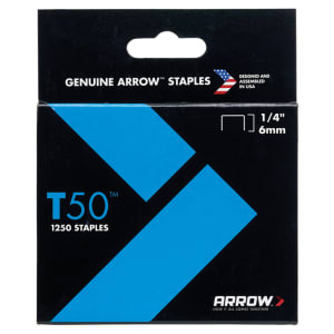 Arrow T50 Stainless Steel Monel Staples 504SS 6mm (1/4in) - Pack of 1000