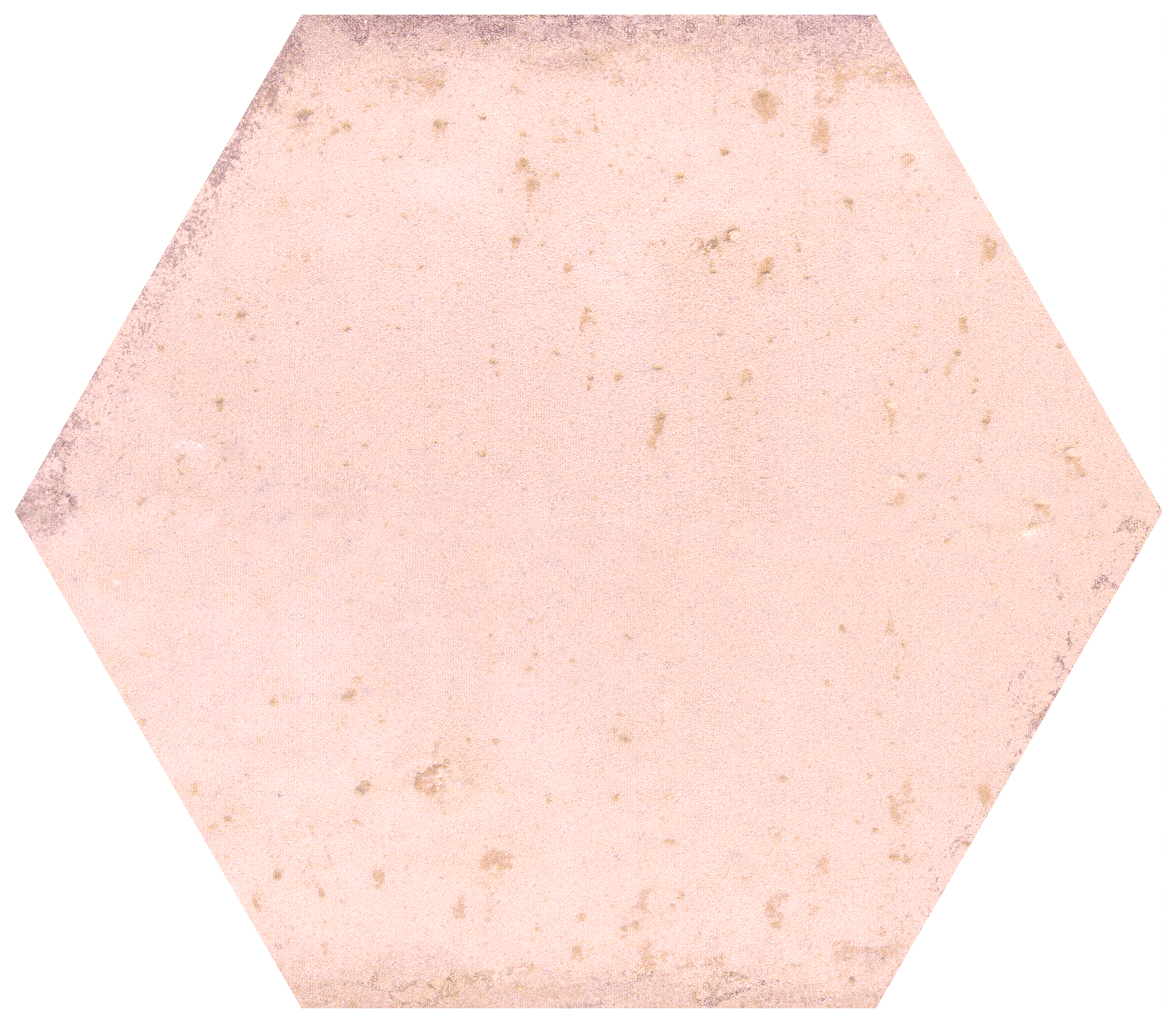 Wickes Boutique Wisteria Hexagon Rose Gloss Ceramic Wall Tile - Cut Sample