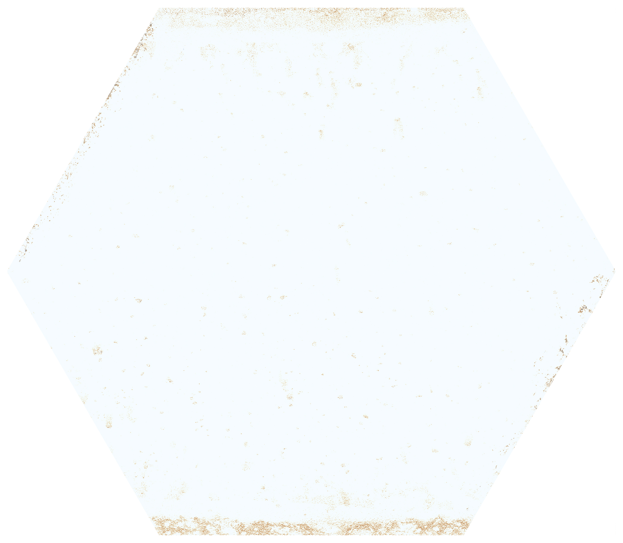 Wickes Boutique Wisteria Hexagon White Gloss Ceramic Wall Tile 173x150mm - Cut Sample