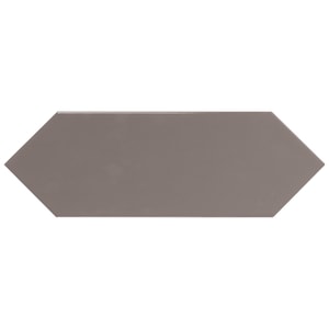Wickes Boutique Clover Charcoal Gloss Ceramic Wall Tile - Cut Sample
