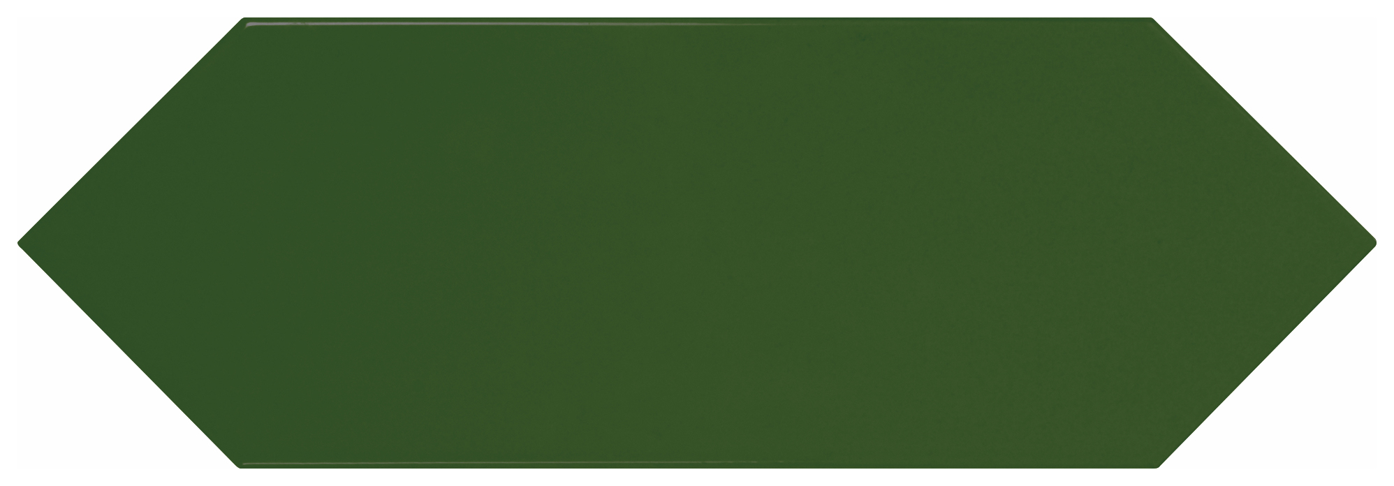 Wickes Boutique Clover Green Gloss Ceramic Wall Tile - 300 x 100mm - Sample