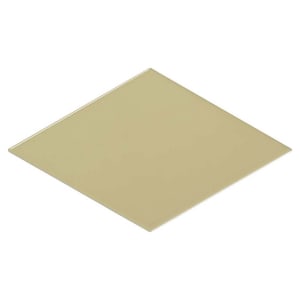 Wickes Boutique Lozenge Yellow Gloss Ceramic Wall Tile - Cut Sample