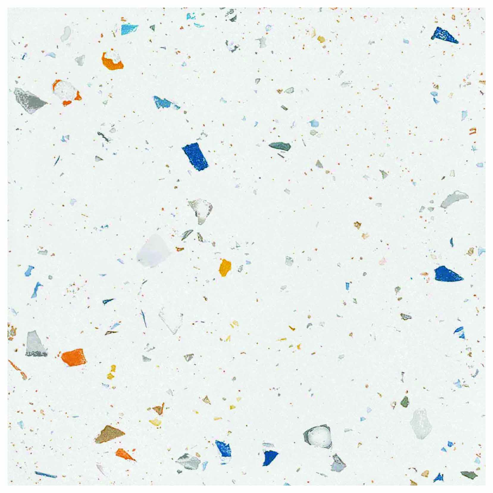 Wickes Boutique Terrazzo Speckle White Matt Porcelain Wall & Floor Tile - Cut Sample