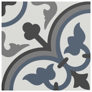 Wickes Boutique Atwood Patterned Matt Ceramic Wall & Floor Tile - 250 x 250mm - Cut Sample