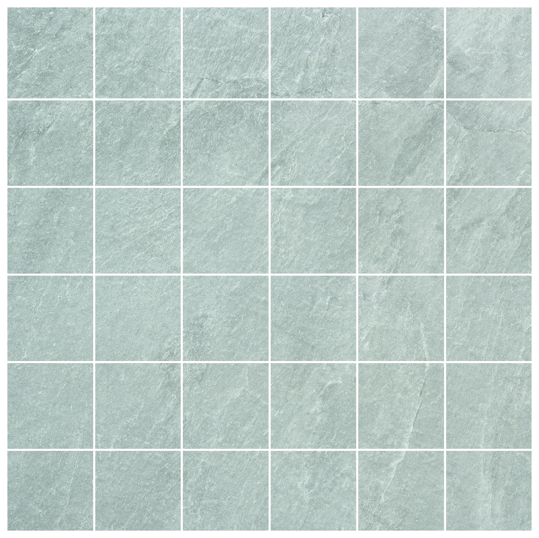 Wickes Boutique Lava Grey Matt Porcelain Wall & Floor Mosaic Tile Sheet - Cut Sample