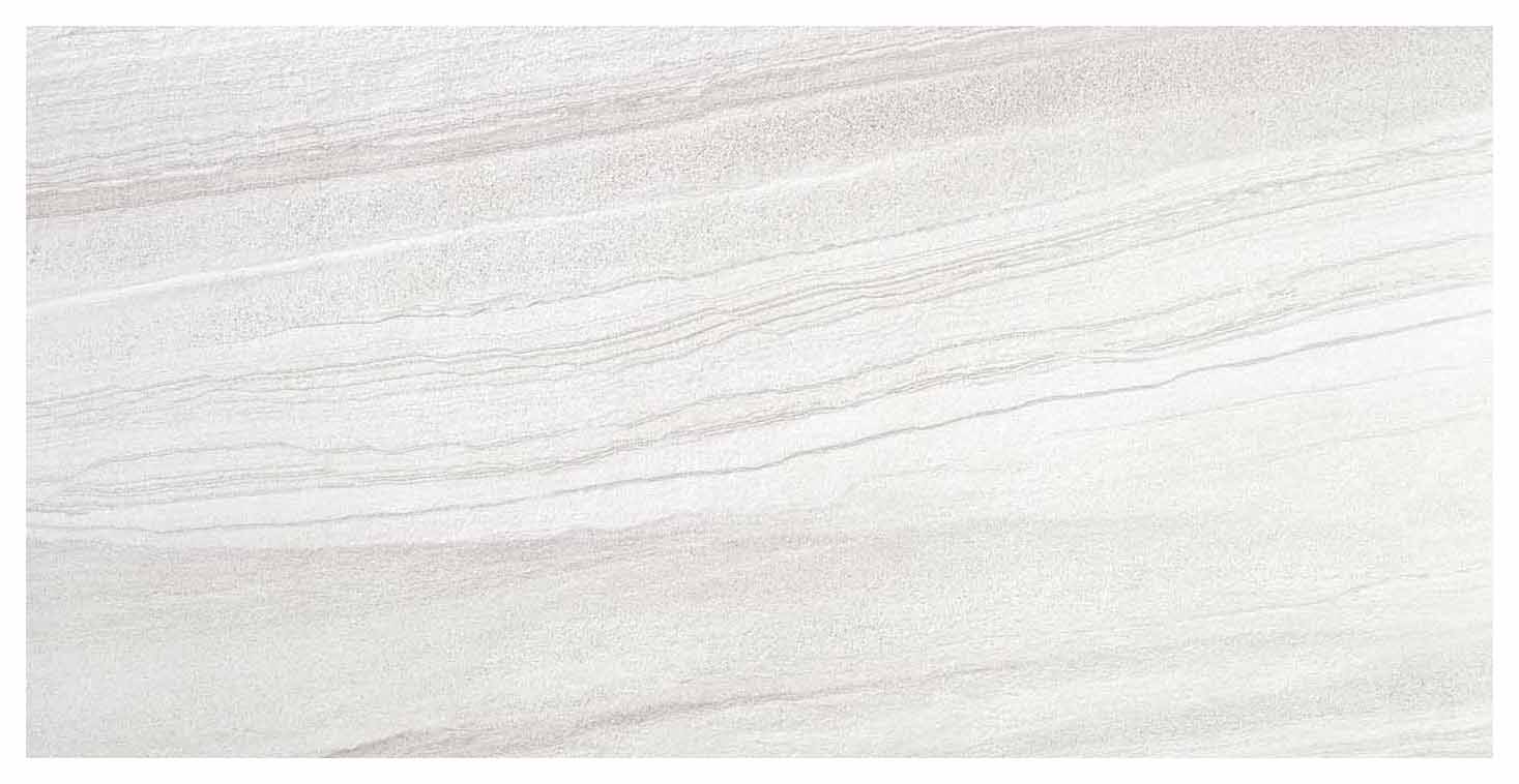 Wickes Boutique Bennington White Matt Porcelain Floor Tile - Cut Sample